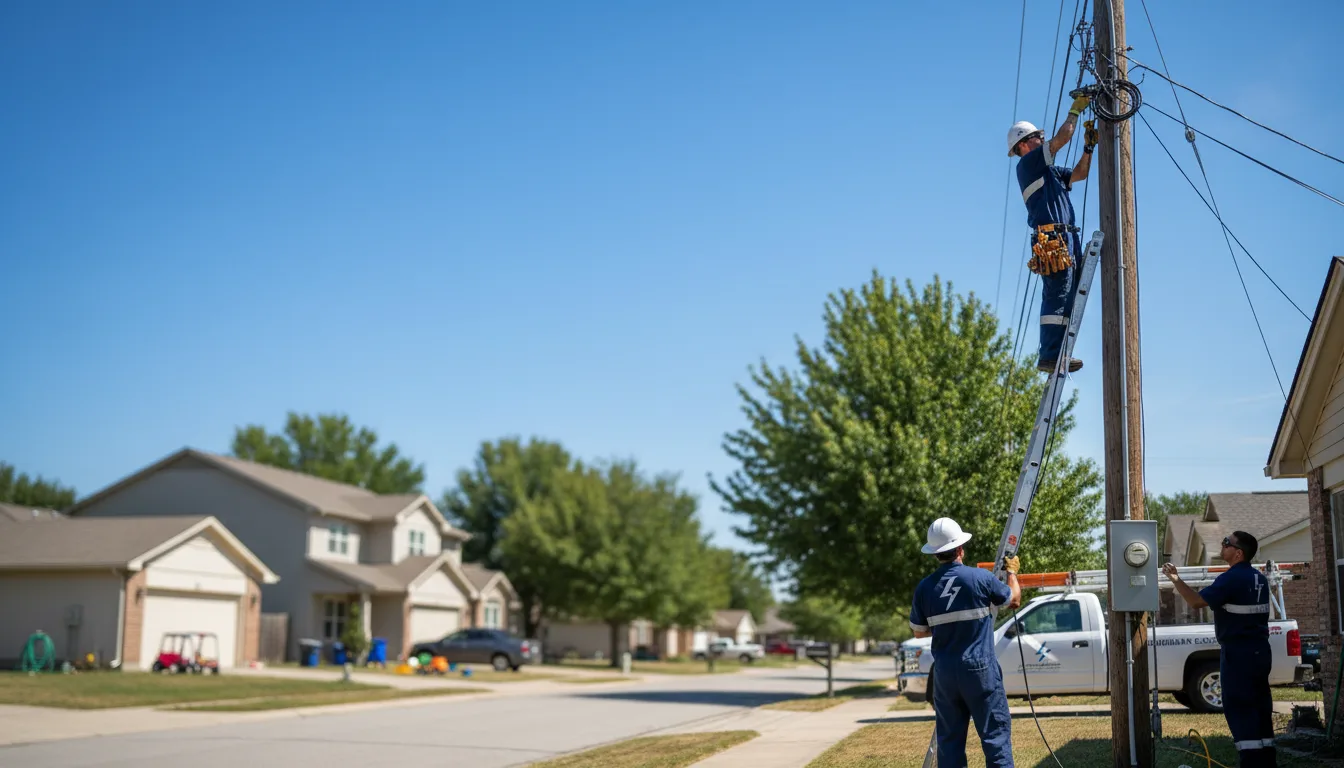 Residential electrician providing installation services in Jadwin, MO